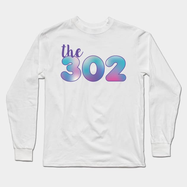 The 302 Area Code Long Sleeve T-Shirt by emilystp23